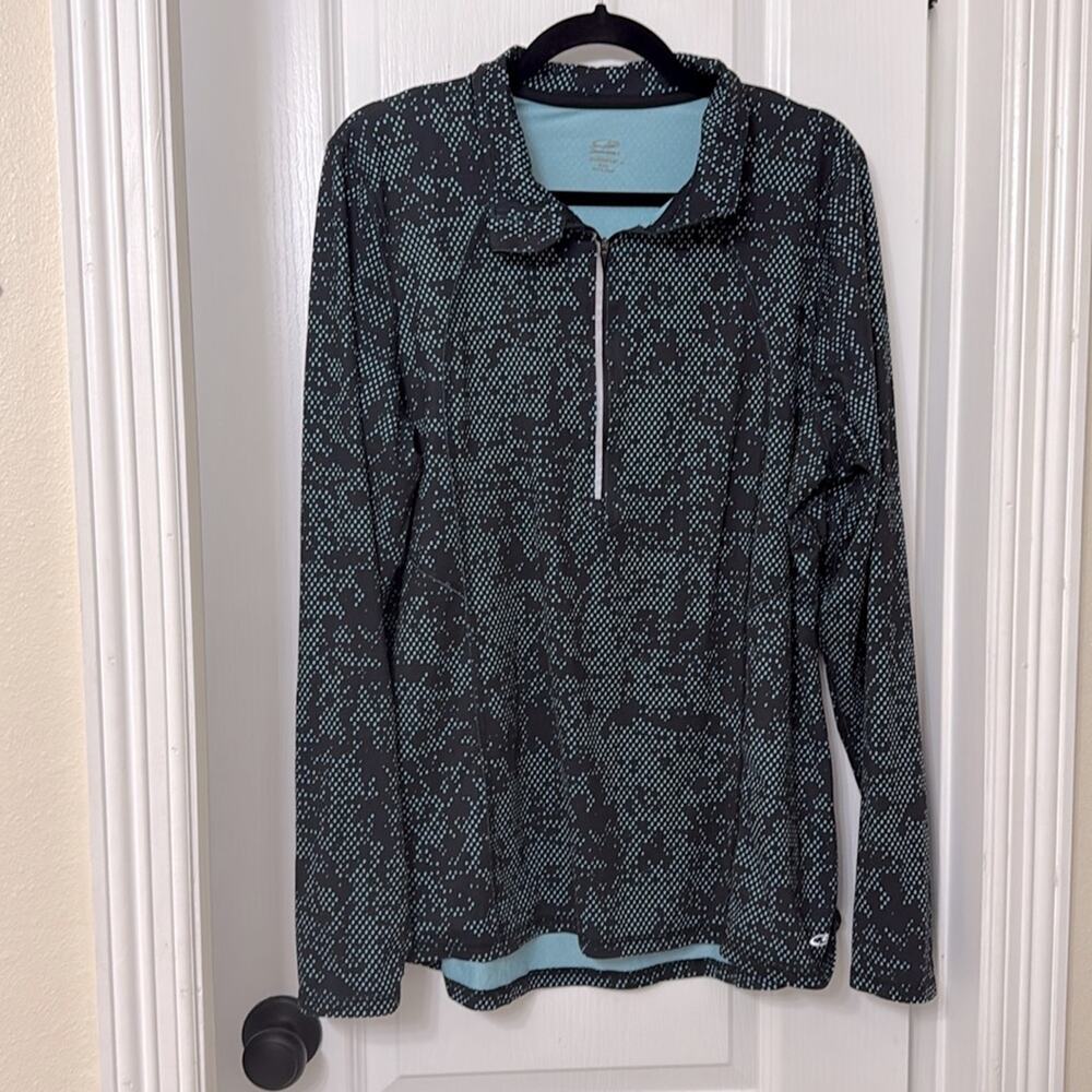 CHAMPION 1/4 ZIP PULLOVER WOMENS SWEATER JACKET XXL